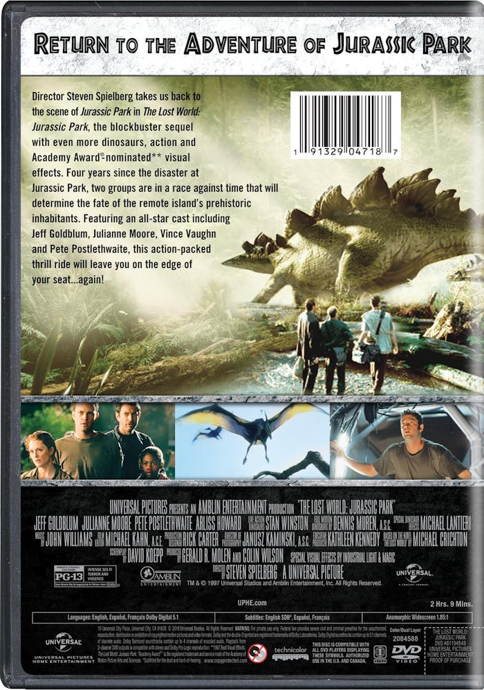 The Lost World - Jurassic Park (DVD New Box Art) [DVD]
