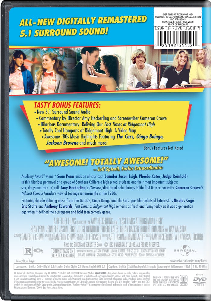 Fast Times at Ridgemont High (Special Edition) [DVD]