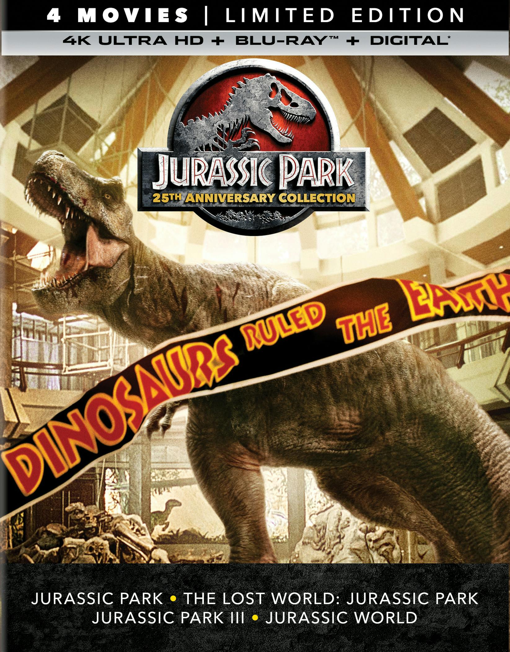 Jurassic Park 4 Movie Collection 25th Anniversary Collection UHD