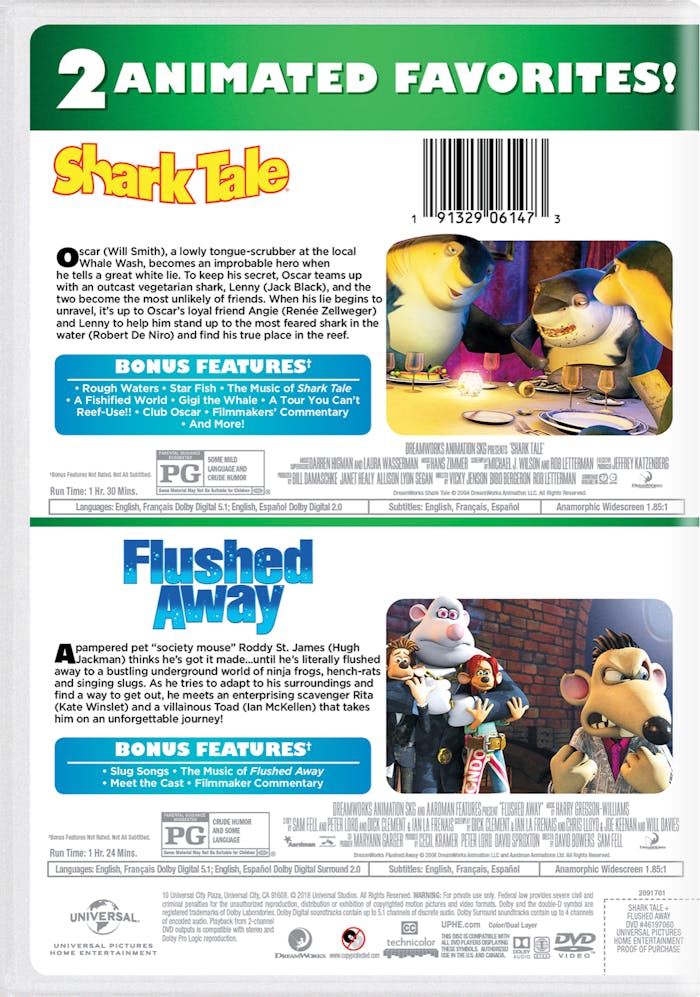 Shark Tale/Flushed Away (DVD Double Feature) [DVD]