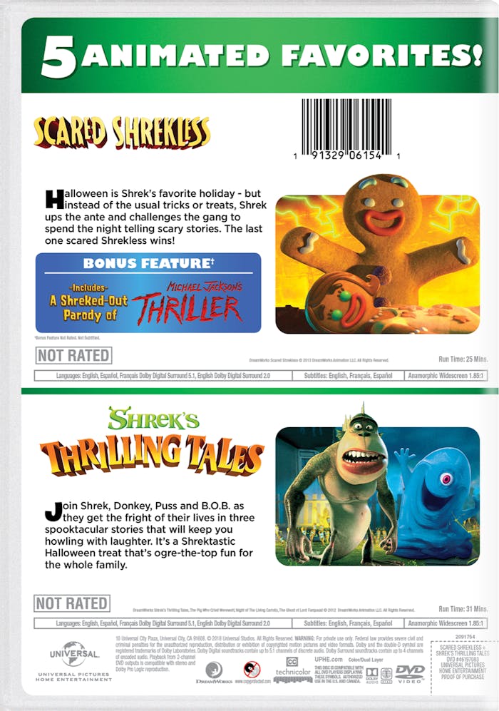 Scared Shrekless/Shrek's Thrilling Tales (DVD Double Feature) [DVD]