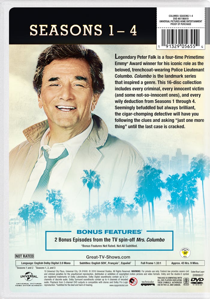 Columbo: Season 1-4 (DVD Set) [DVD]