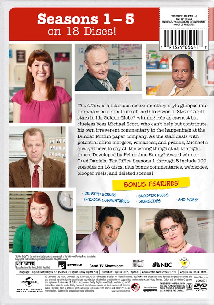 The Office - An American Workplace: Seasons 1-5 (DVD New Box Art) [DVD]