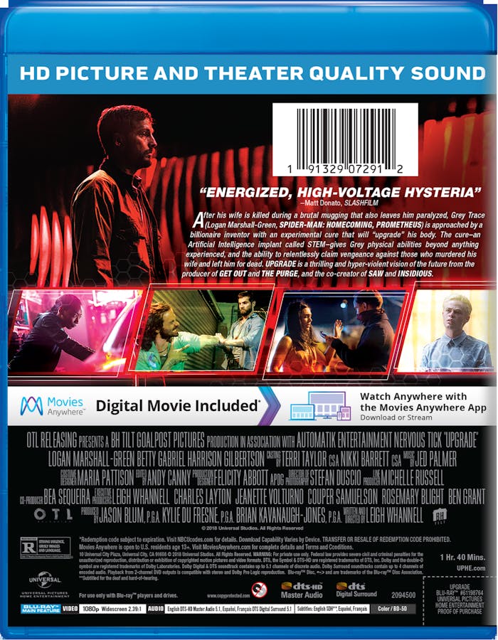Upgrade (Blu-ray + Digital HD) [Blu-ray]
