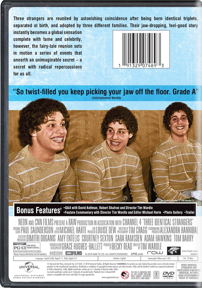 Three Identical Strangers [DVD]