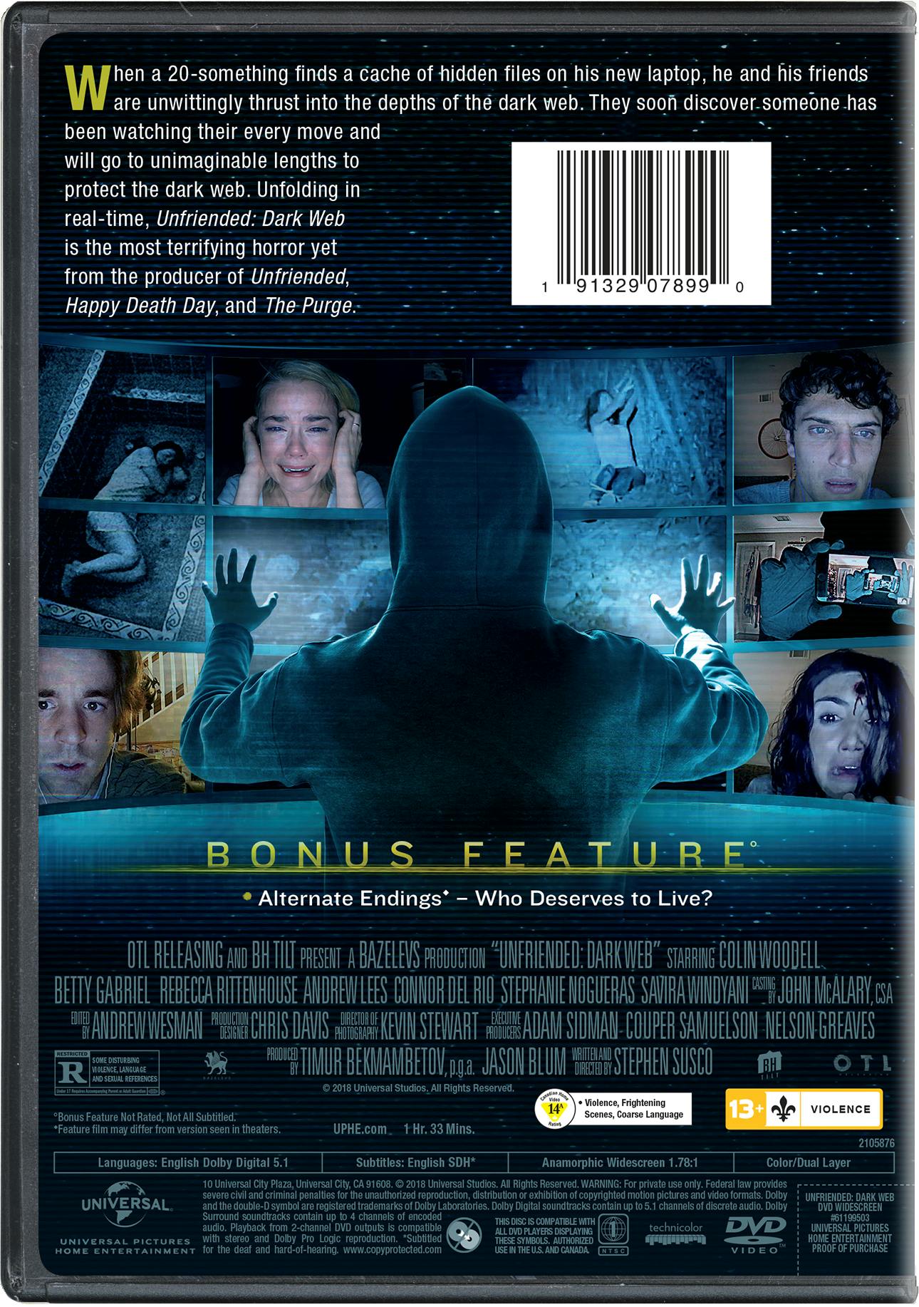 Unfriended - Dark Web [DVD]