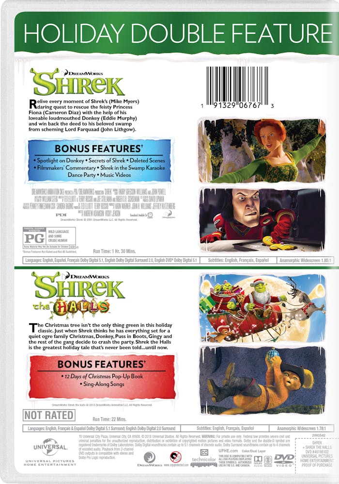 Shrek/Shrek the Halls [DVD]