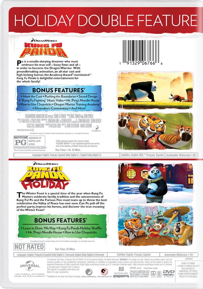 Kung Fu Panda/Kung Fu Panda Holiday (DVD Double Feature) [DVD]