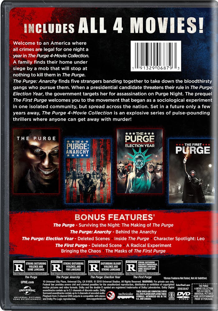 The Purge: 4-movie Collection (DVD Set) [DVD]