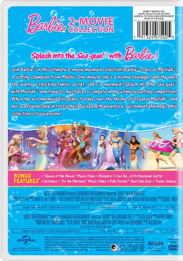 Barbie in a Mermaid Tale/Barbie in a Mermaid Tale 2 (DVD Double Feature) [DVD]