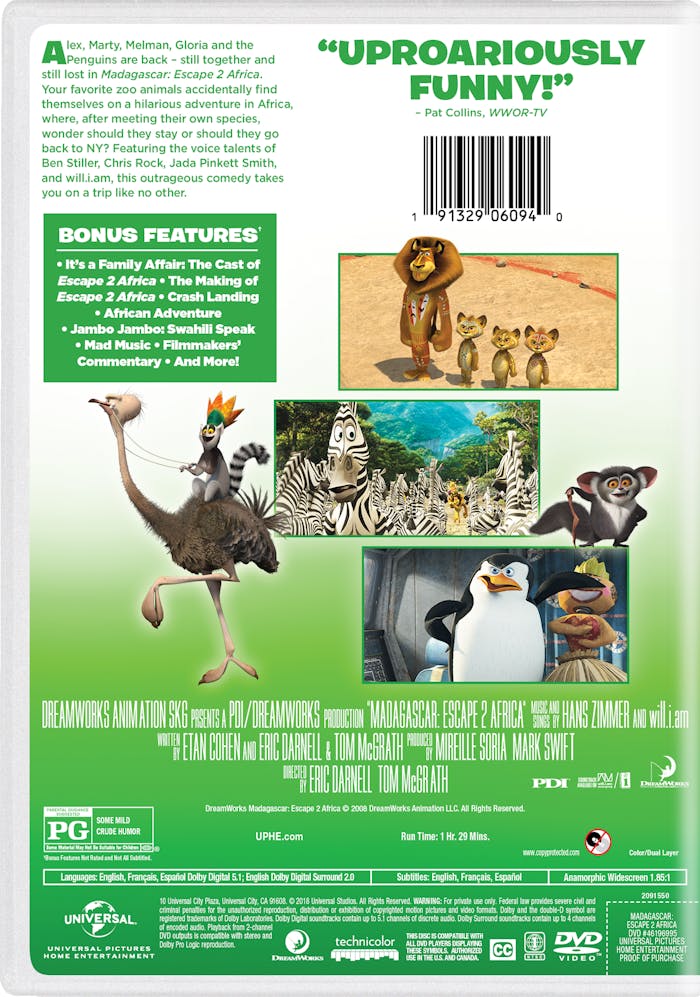 Madagascar: Escape 2 Africa (DVD New Box Art) [DVD]