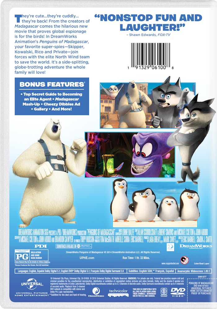 Penguins of Madagascar (DVD New Box Art) [DVD]
