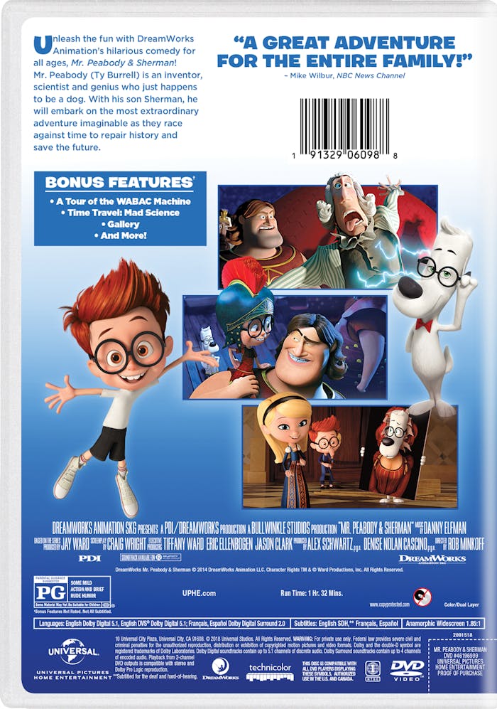 Mr. Peabody and Sherman (DVD New Box Art) [DVD]