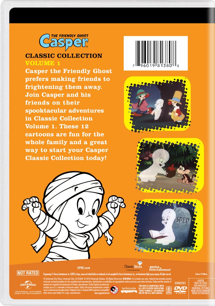Casper the Friendly Ghost and Friends: Trick Or Treat (DVD Full Screen) [DVD]
