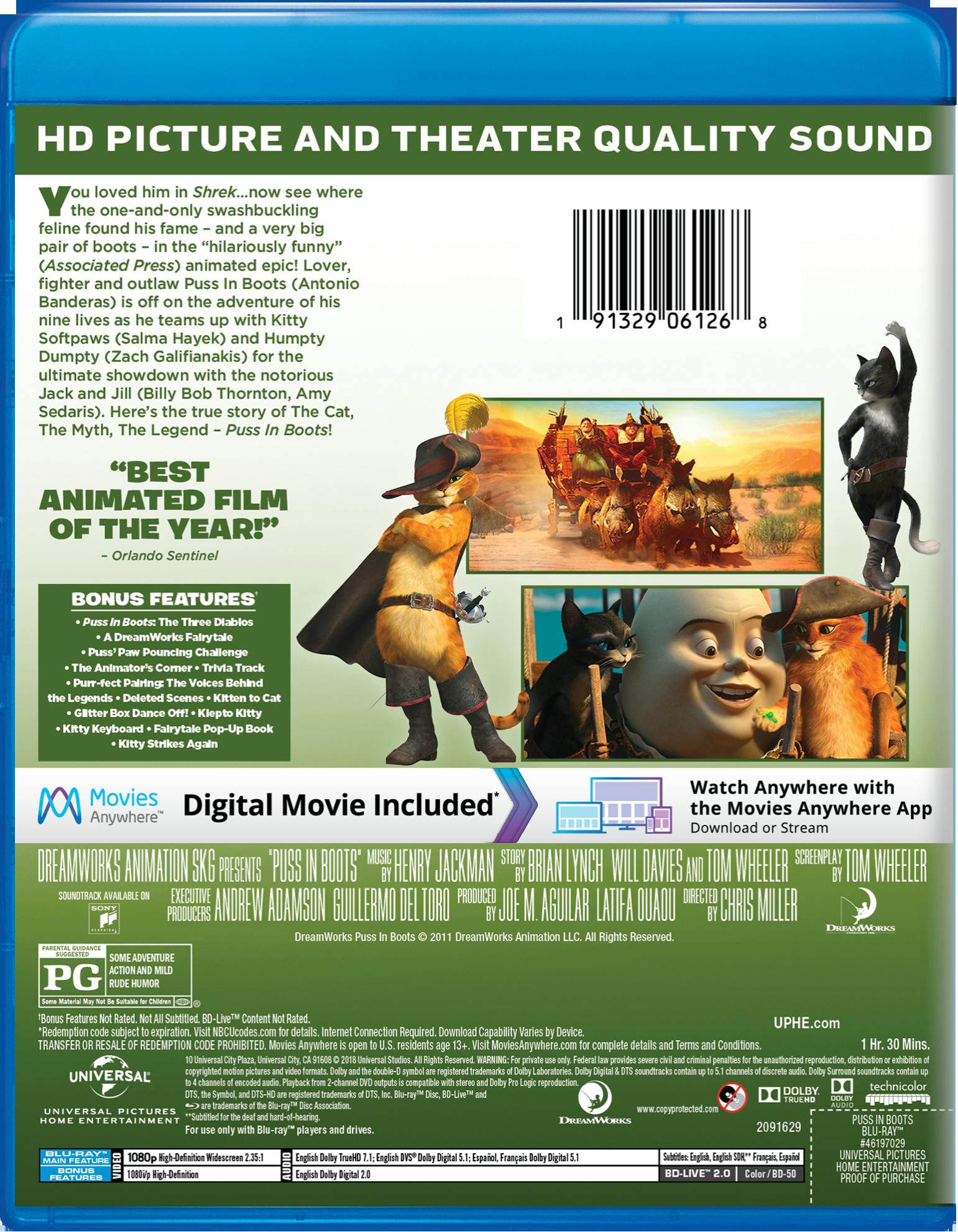 Puss in Boots (Blu-ray New Box Art) [Blu-ray]