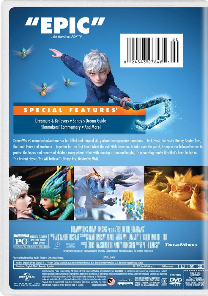Rise of the Guardians (New Artwork) [DVD]