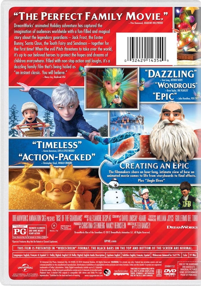 Rise of the Guardians (Holiday Art) [DVD]