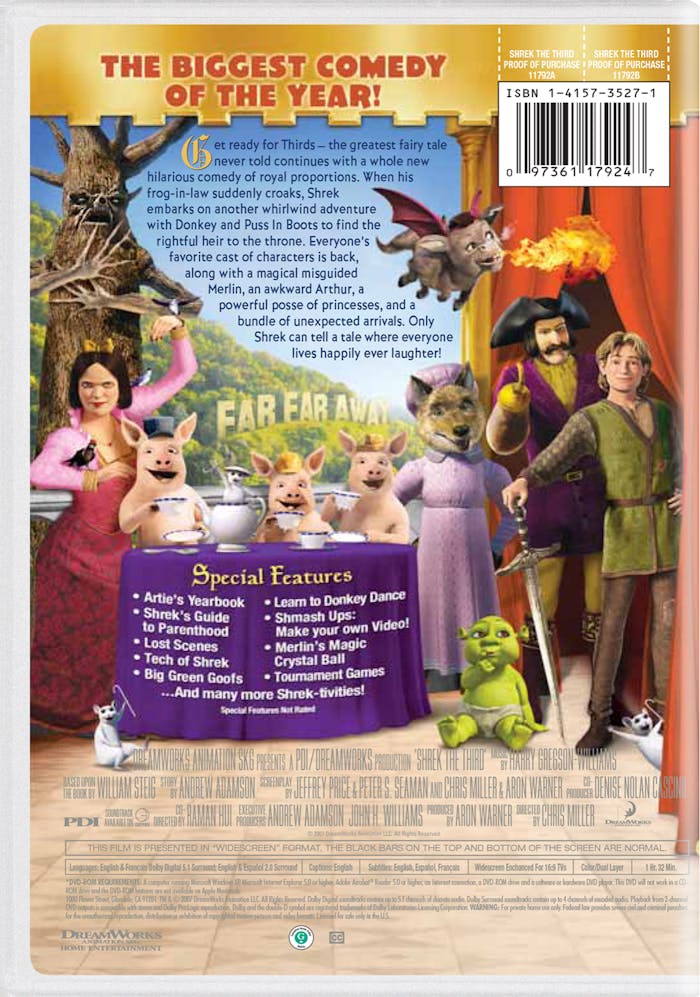 Shrek the Third (Widescreen) [DVD]