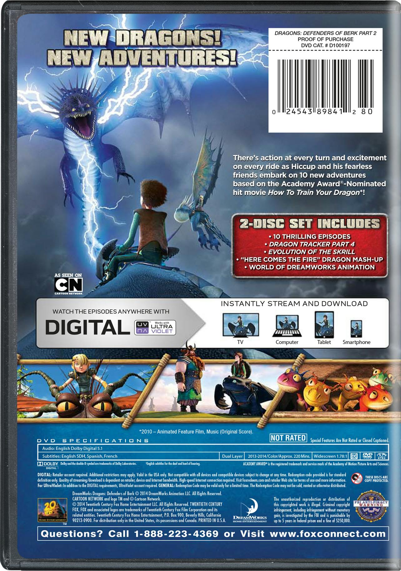 Buy Dragons: Defenders of Berk - Part 2 DVD | GRUV
