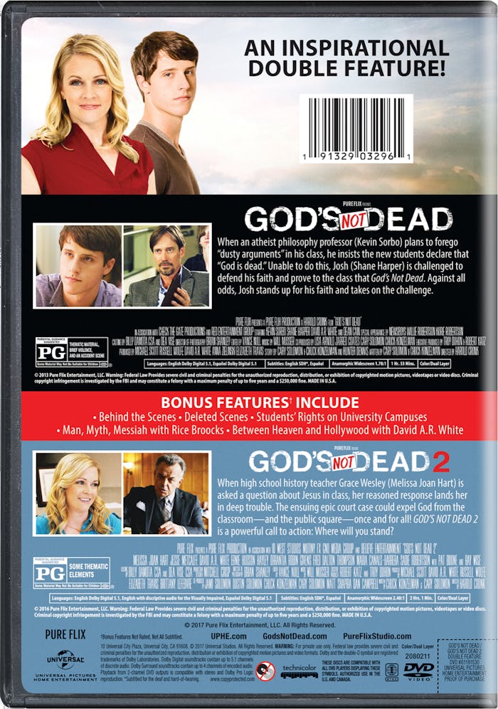 God's Not Dead/God's Not Dead 2 (DVD Double Feature) [DVD]