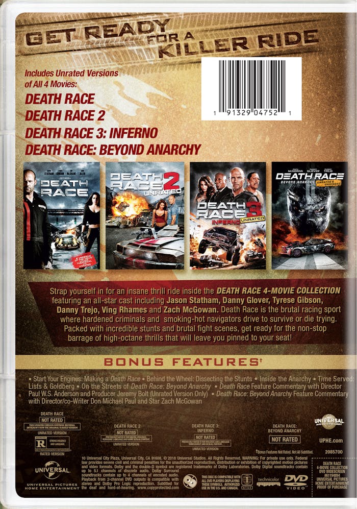 Death Race: 4-movie Collection (DVD Set) [DVD]