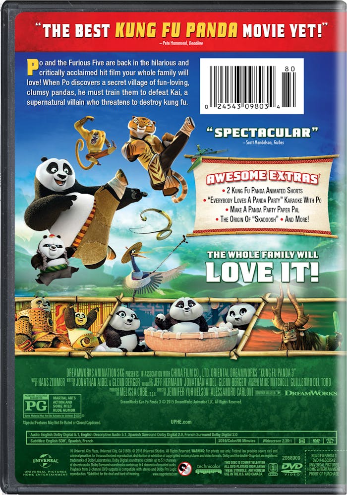 Kung Fu Panda 3 (Awesome Edition) [DVD]