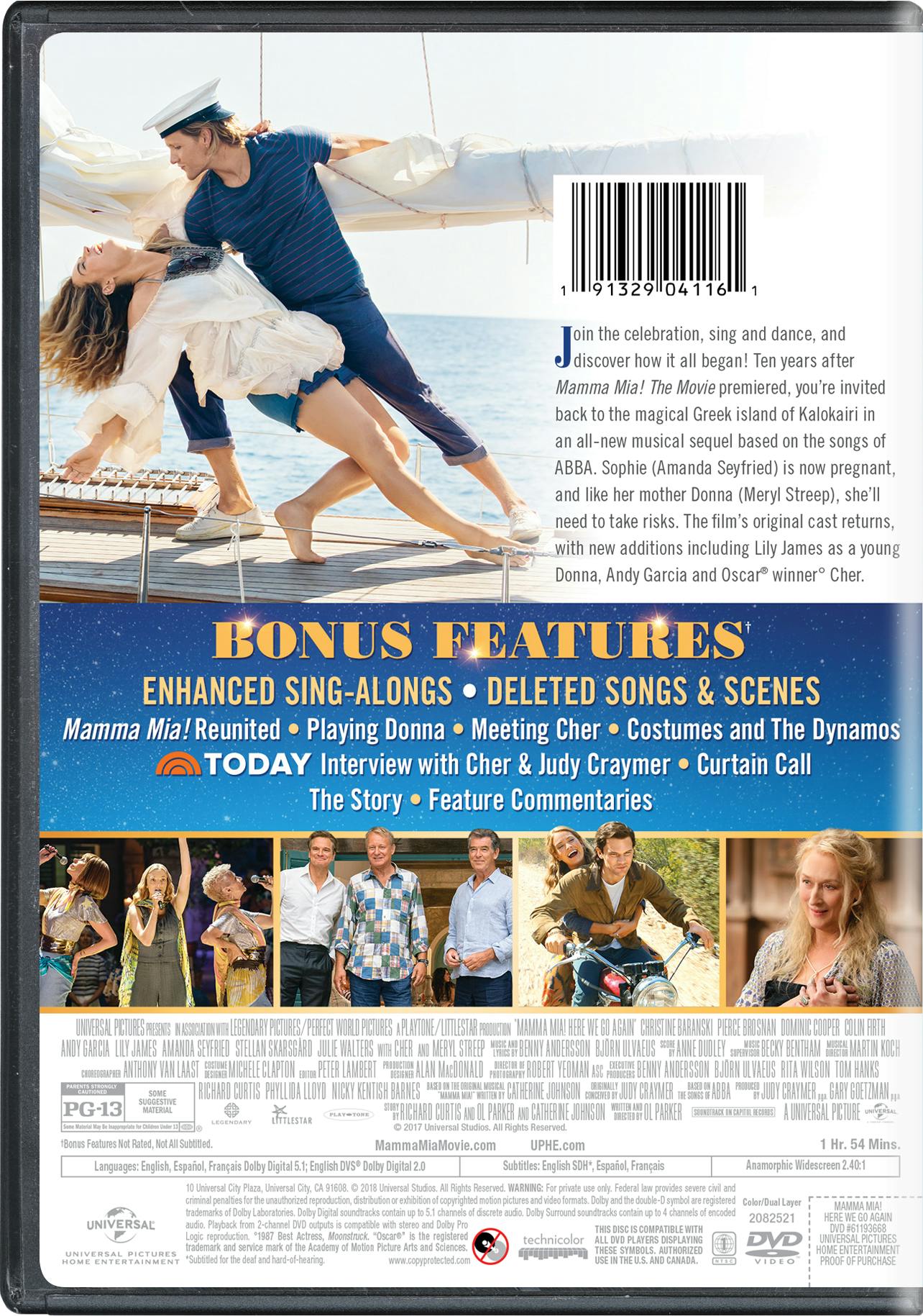 Buy Mamma Mia! Here We Go Again Normal (Sing-Along Edition) DVD | GRUV