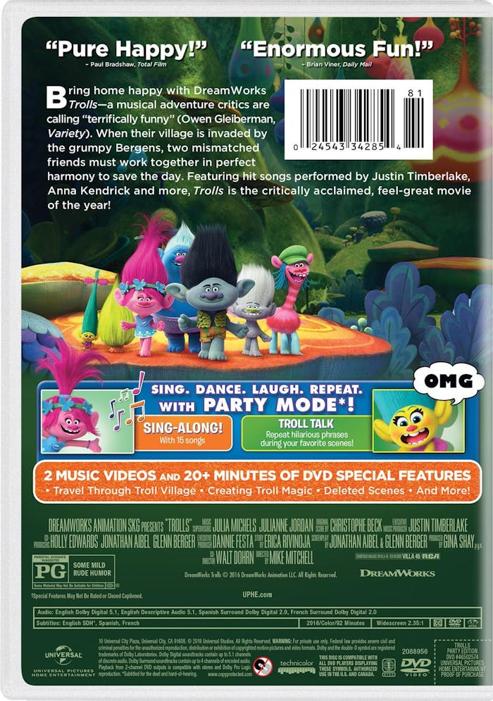 Trolls (Party Edition) [DVD]