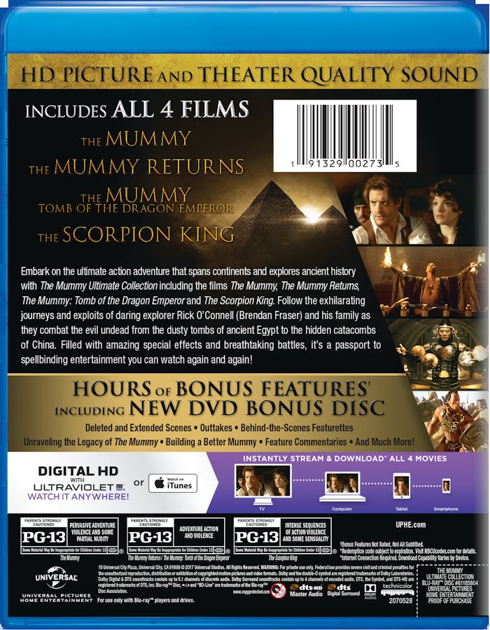 The Mummy Ultimate Collection (Box Set) [Blu-ray]