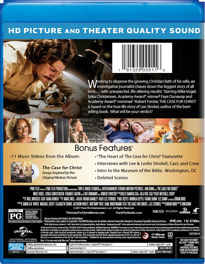 The Case for Christ (DVD + Digital) [Blu-ray]