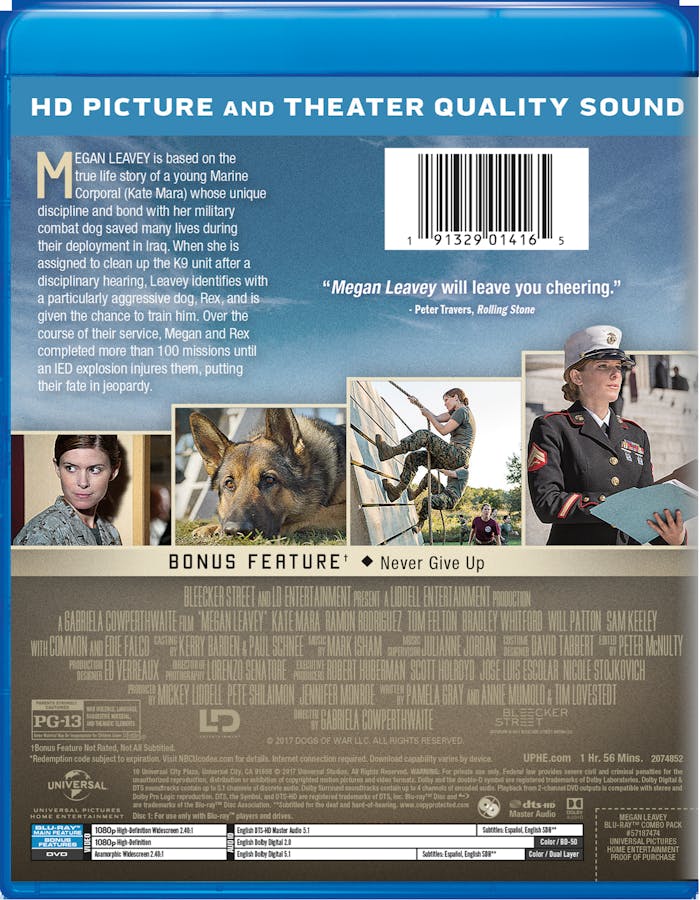 Megan Leavey (DVD + Digital) [Blu-ray]