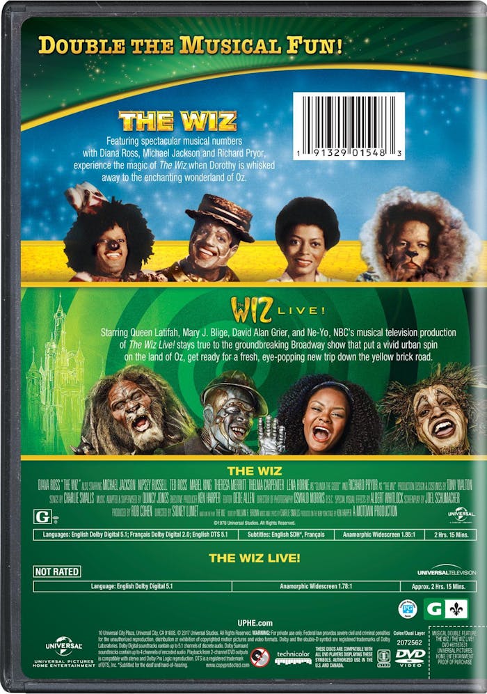 The Wiz/The Wiz Live! Musical (DVD Double Feature) [DVD]