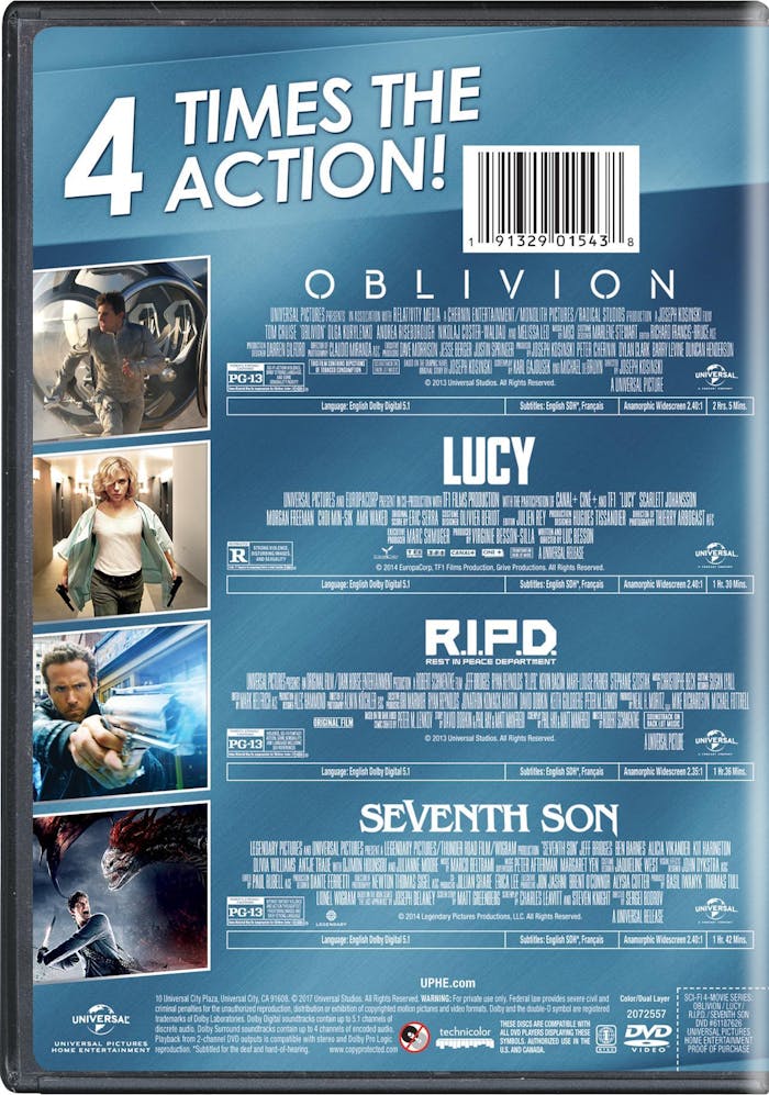 Oblivion/Lucy/R.I.P.D./Seventh Son (DVD Set) [DVD]