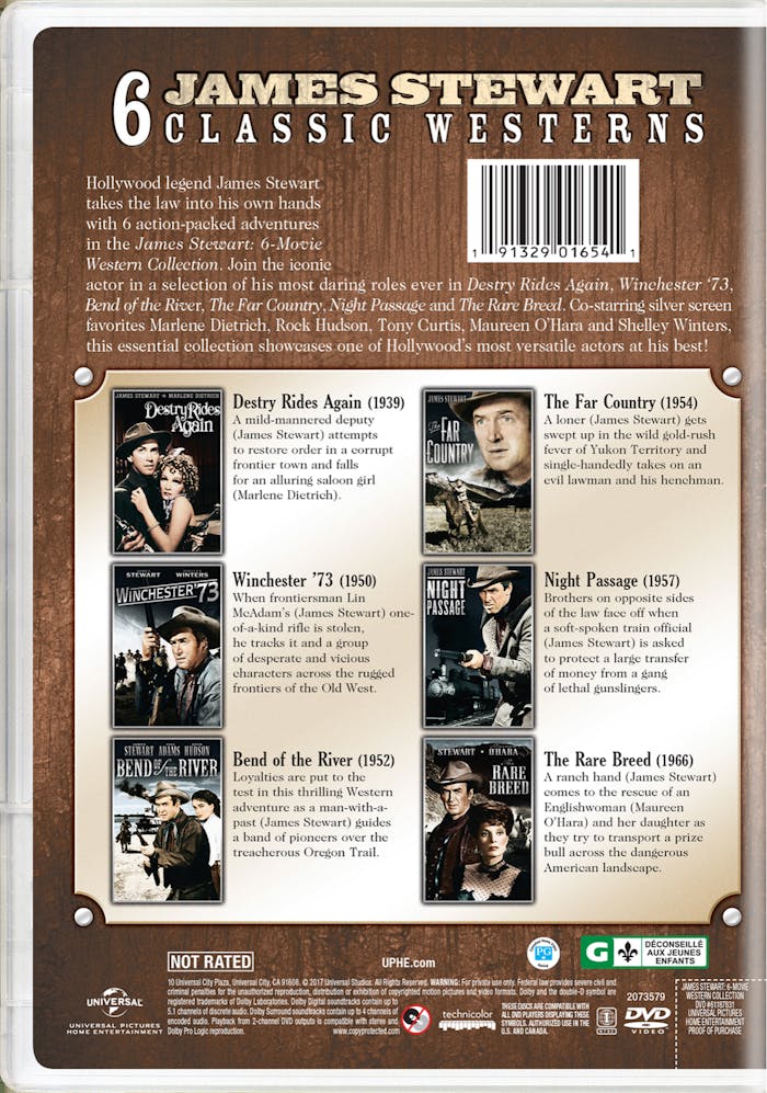 James Stewart: 6-movie Western Collection (DVD Set) [DVD]