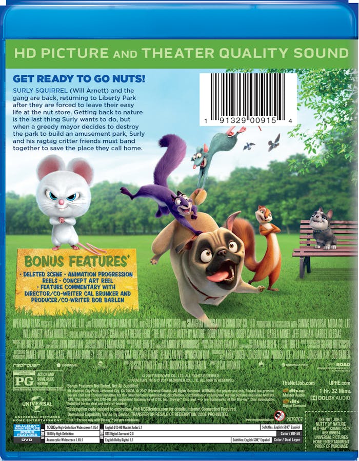 The Nut Job 2: Nutty By Nature (DVD + Digital) [Blu-ray]