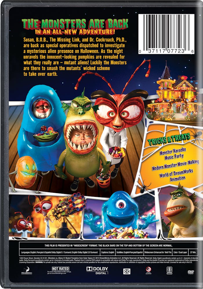 Monsters Vs Aliens: Mutant Pumpkins from Outer Space [DVD]