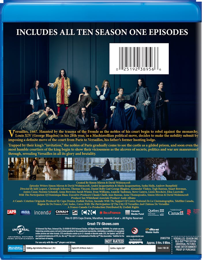 Versailles: The Complete Season One [Blu-ray]