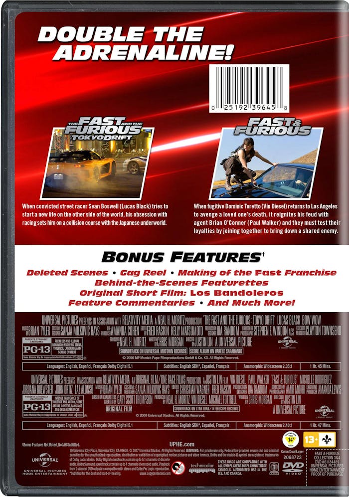 Fast & Furious Collection: 3 & 4 (DVD Double Feature) [DVD]