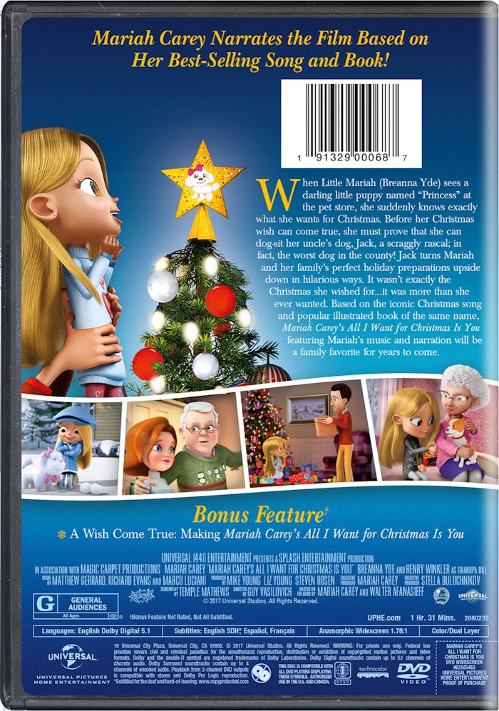 Mariah Carey's All I Want for Christmas Is You [DVD]
