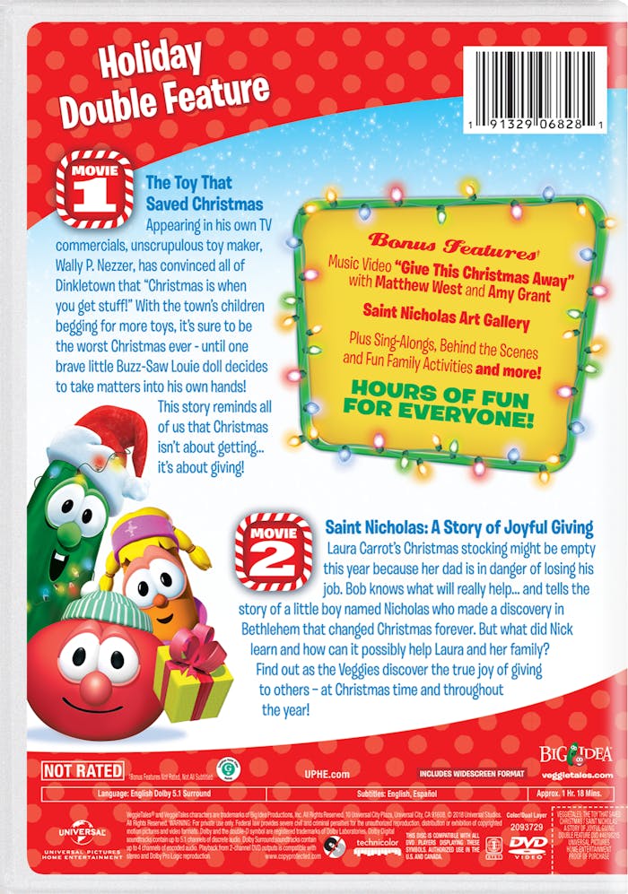 VeggieTales: The Toy That Saved Christmas/Saint Nicholas:... (DVD Double Feature) [DVD]
