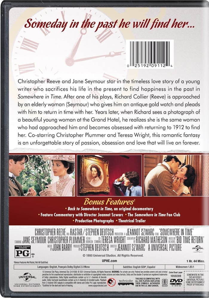 Somewhere in Time (Collector's Edition) [DVD]