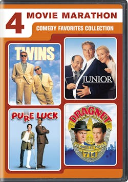 4-Movie Marathon: Comedy Favorites Collection (Twins / Junior / Pure Luck / Dragnet) [DVD]