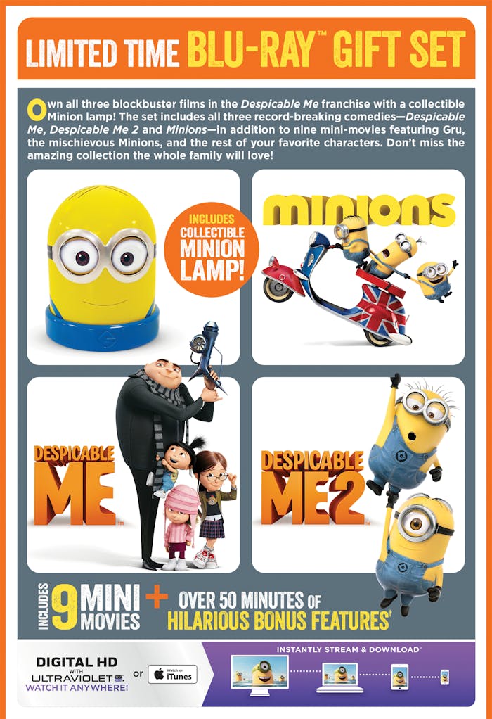 Despicable Me: 3-Movie Collection (DVD + Digital) [Blu-ray]
