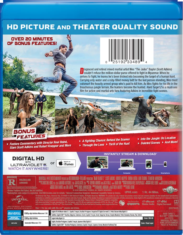 Hard Target 2 (DVD + Digital) [Blu-ray]