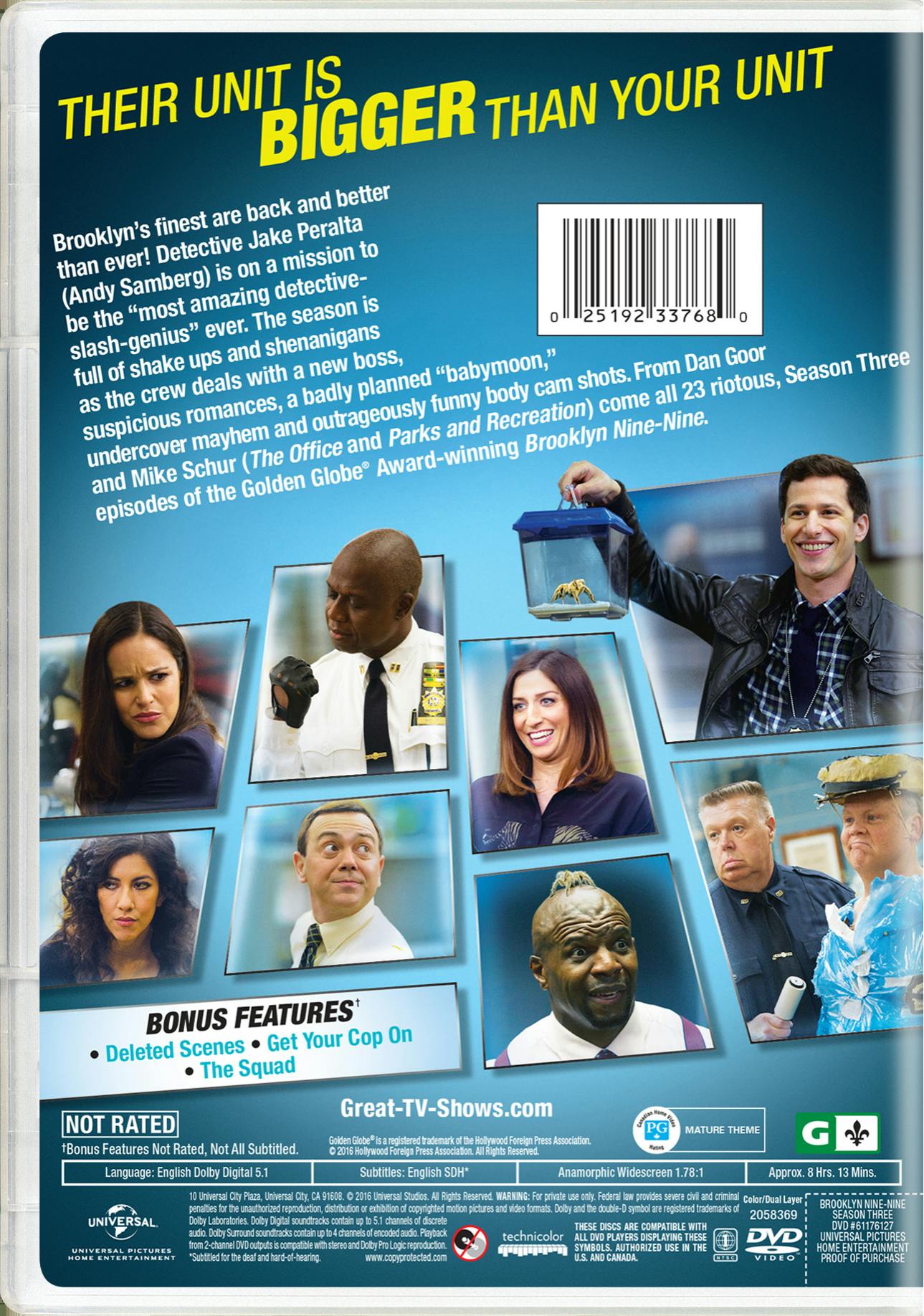 Buy Brooklyn Nine Nine Season 3 DVD GRUV