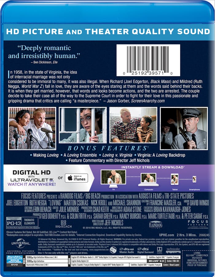 Loving (DVD + Digital) [Blu-ray]