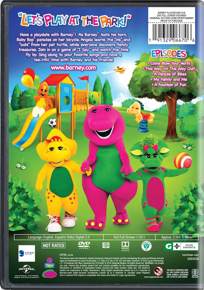 Barney: Playground Fun [DVD]