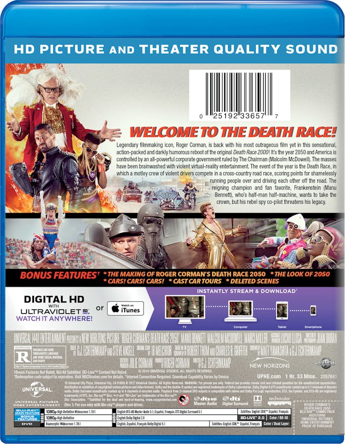 Roger Corman's Death Race 2050 (DVD + Digital) [Blu-ray]