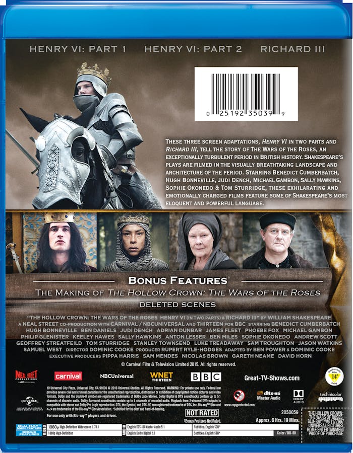 The Hollow Crown: The Wars of the Roses [Blu-ray]
