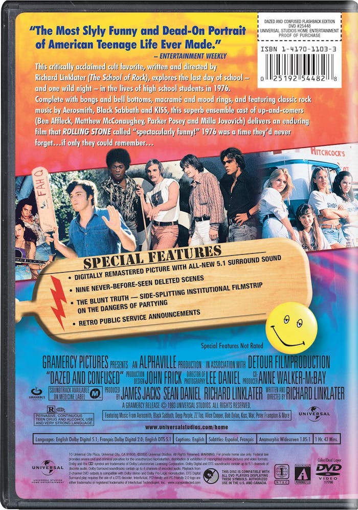 Dazed and Confused (DVD Widescreen Special Edition) [DVD]